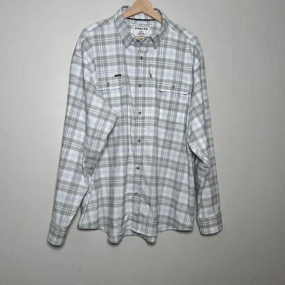Poncho The Snowcat Utility Style Flannel Men's Sz XL - Picture 2 of 11